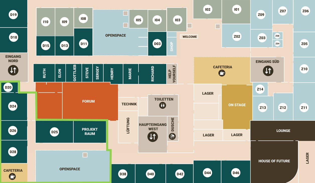 Situationsplan im Coworking